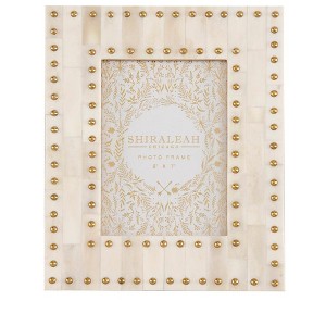 Shiraleah Ivory Mansour Studded 5x7 Gallery Picture Frame - 1 of 4