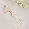 SOHI Women's Pearl White Casual Cuff Earrings - 2 of 4