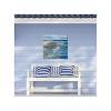 Cottage Garden West of The Wind Beach Walk Blue, Tan 24 x 24 Inch Waterproof Gallery Wrapped Canvas, Outdoor Garden, Yard, Patio All Weather Hanging - 2 of 2