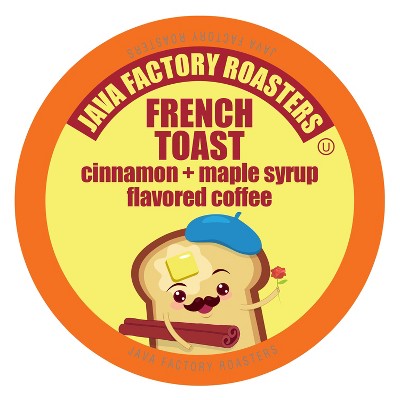 Java Factory French Toast Flavored Coffee for Keurig K Cup Brewers, 40 Count