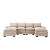 111" Chenille U-Shaped 4-Seater Sectional Sofa, High-Density Sponge - 4 of 4
