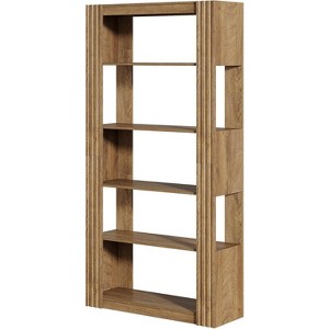 Lantine 5-Tier Open Bookshelf, 70.8-Inch Tall Bookcase, Floor Standing Wood Display Storage Shelves for Home Office, Living Room - 1 of 4