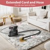 MUJERBAY 15Kpa Portable carpet cleaner machine, Easy Move with Handle, 1.5-inch Deep Cleaning Machine for Couch, Stairs, Car and Pet Messes. Red - 2 of 4
