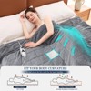 Inhand Heated Weighted Blanket - 13 lbs (50” x 60”) Large, Cozy and Soft Flannel, Fast Heat Throw Blanket with Auto Shut-Off Timer - 3 of 4