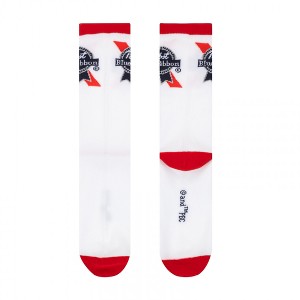 Mens Pabst Blue Ribbon Simple Logo Crew Socks - 1 of 4