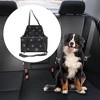 Unique Bargains Foot Prints Pet Car Seat Cover 15.75"x12.6"x9.84" Black 1 Pc - 2 of 4