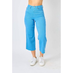 Women's Tummy Control Crop Wide Leg Jean - Judy Blue - 1 of 4