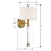 Crystorama Lighting Rachel 1 - Light Sconce in  Vibrant Gold - 4 of 4