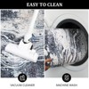 Modern Abstract Area Rug - Low Pile Washable Throw Rug, Soft Non-Slip Indoor Carpet for Living Room, Bedroom, Dining Room, Foldable - 3 of 4