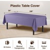 Crown Display 54 in. x 108 in. Plastic Tablecloth - 12 Pack - 3 of 4