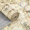 Floral Indoor Rug - Non-Slip, Washable Low-Pile Carpet for Living Room, Bedroom & Kitchen | Stain-Resistant - 3 of 4