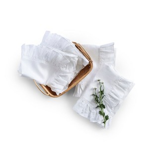 Solino Home Linen Ruffle Dinner Napkins | Gabrielle Ruffle - 1 of 4
