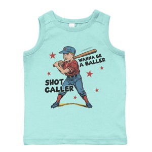 The Juniper Shop Wanna Be A Baller Shot Caller Toddler Tank - 1 of 4