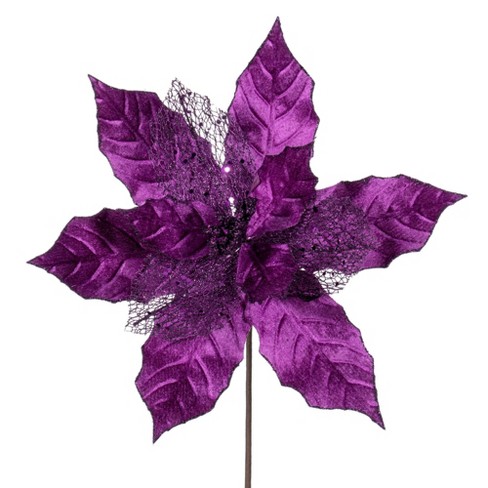Northlight Set of 6 Plum Purple Ranunculus Artificial Floral