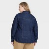 Women's Slim Fit Long Sleeve Denim Western Shirt - Universal Thread™ - 2 of 3
