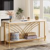 Hommoo 70.9 inch Extra Long Console Table White - 4 of 4