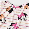 Toddler Girls' 2pc Snug Fit Minnie Mouse Pajama Set - White - 3 of 3