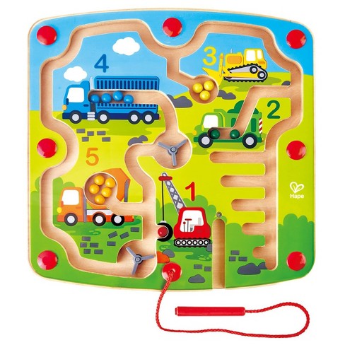  TOP BRIGHT Wooden Magnetic Wand Maze Board for 3 4 5