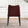 KINWELL Top-Grain Genuine Leather Modern Upholstered Dining Chair - 4 of 4