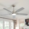 Ceiling Fans with Lights and Remote - 52 Inch Flush Mount Ceiling Fan with Noiseless Reversible DC Motor Timer LED Ceiling Fan for Bedroom Living Room - 2 of 4
