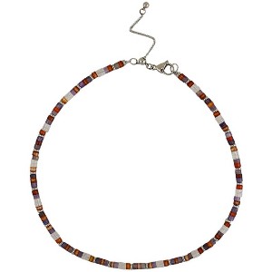 Slate by Rebl Natural Stone Beads Necklace  Stainless Steel - 1 of 4