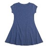 Girls' - Barbie - Stacked Barbie Vday Fit & Flair Cap Sleeve Dress - 3 of 3