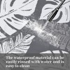 Waterproof Outdoor Rug Plastic Straw Rug, Tropics Palm Leaves Camping Rug for Patio, Reversible Modern Outdoor Carpet for RV Porch Deck Balcony Beach - 2 of 4