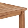 vidaXL Coffee Table 17.7"x17.7"x17.7" Solid Teak Wood - 4 of 4