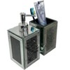 JANSNO Exquisite 2 Piece Square Soap Dispenser and Toothbrush Holder - 2 of 4