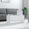 vidaXL Coffee Table White Engineered Wood Medium Height-Adjustable - 3 of 4