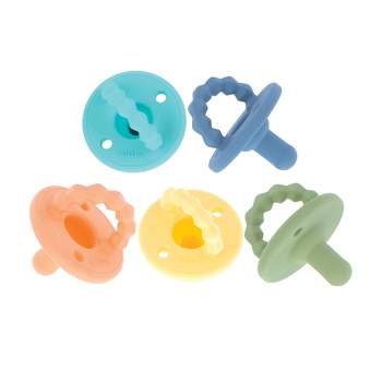 Nuby Softees Teether and Pacifier - Neutral - 5pk