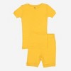 Leveret Matching Family Pajamas – Solid Yellow – 100% Cotton – Customizable for Personalization - 2 of 4