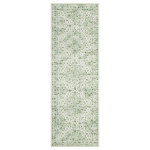 Washable Floral Living Room Rugs, Retro Accent Farmhouse Carpet for Bedroom, Soft Non Slip Large Floor Rugs for Dining Room Office - 1 of 4