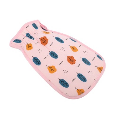Unique Bargains Double Side Drawstring Shower Gloves 9.25"×5.79" 1 Pc