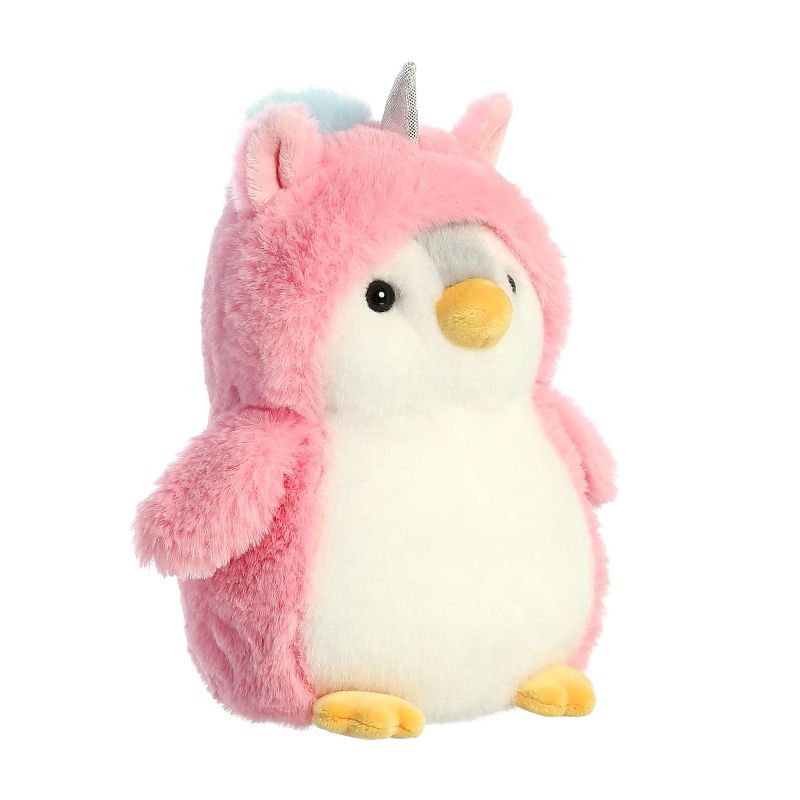 Aurora PomPom Penguin 7" Unicorn Costume Pink Stuffed Animal, 2 of 6