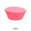 Unique Bargains Solid Color Disposable Baking Cups Greaseproof Paper 1.97"x1.18" 100 Pcs - 4 of 4