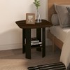 HOMLUX 1/2 Pack Bedside Nightstand End Sofa Table w/ Drawer & Open Shelf for Living Room - 4 of 4