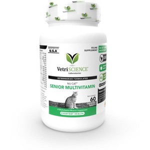 VetriScience NuCat Senior Cat Multivitamin, Everyday Health Support, 60 Chews - 1 of 3