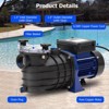 0.75HP In/Above Ground Single Speed Pool Pump, 550W/115V, 2641GPH, High Flow - 3 of 4