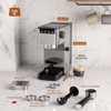 Kismile 9 Bar Espresso Machine with Steam Frother - Compact Stainless Steel Coffee Machine for Latte and Cappuccino, Customizable Brewing Time Modes - 3 of 4