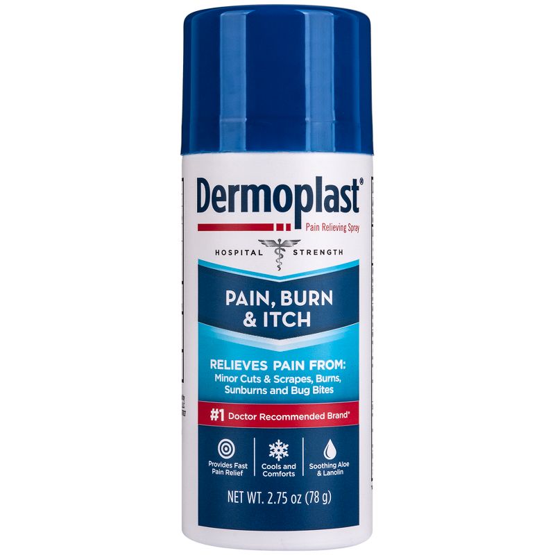 Dermoplast Pain Relief Spray for Minor Cuts, Burns and Bug Bites - 2.75oz, 1 of 5