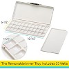 MEEDEN Watercolor Palette with Lid: 33 Wells Airtight Folding Paint Palette with Large Mixing Tray - 3 of 4