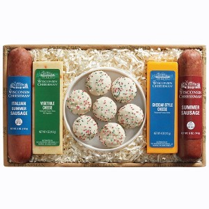 The Wisconsin Cheeseman Five Star Gift Basket with Cookies 5-Piece - 1 of 1