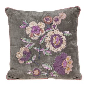 Parkland Collection,Penelope Transitional Beige Pillow Cover With Poly Insert - 1 of 4