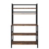 MAYEERTY Industrial 5-Tier Decorative Storage Cabinet – Rustic Metal Baker's Rack with Shelving - 4 of 4