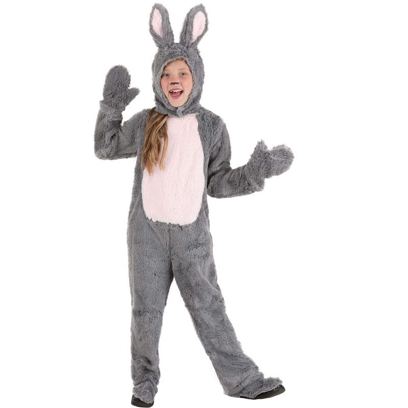 HalloweenCostumes.com Child Grey Bunny Costume, 2 of 5