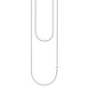 Chisel Stainless Steel Polished Layered Sideways Cross on an 18" Cable Chain Necklace - 4 of 4