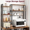 Microwave Stand, with Storage, with Power Output, 7-Tier Kitchen Bakers Racks, with Hook, Baker Rack for Kitchen, Dining Room, Bakery - 3 of 4