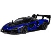 McLaren Senna GTR Blue Metallic with Black Top 1/64 Diecast Model Car by CM Model - 4 of 4