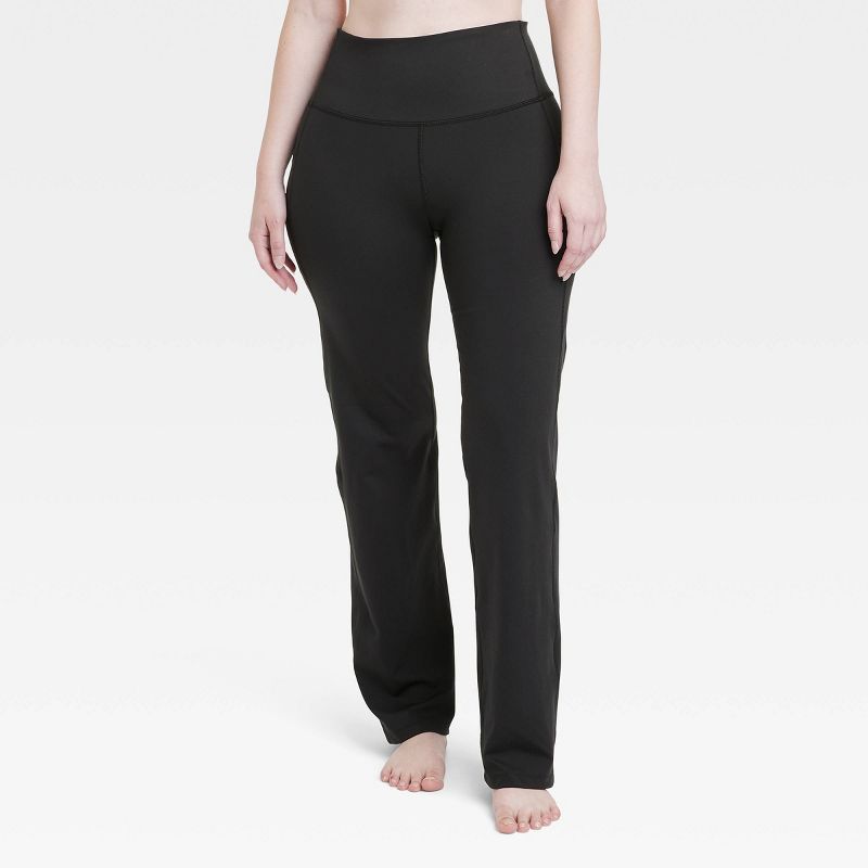 Women's Brushed Sculpt Pocket Straight Leg Pants - All In Motion™, 4 of 10